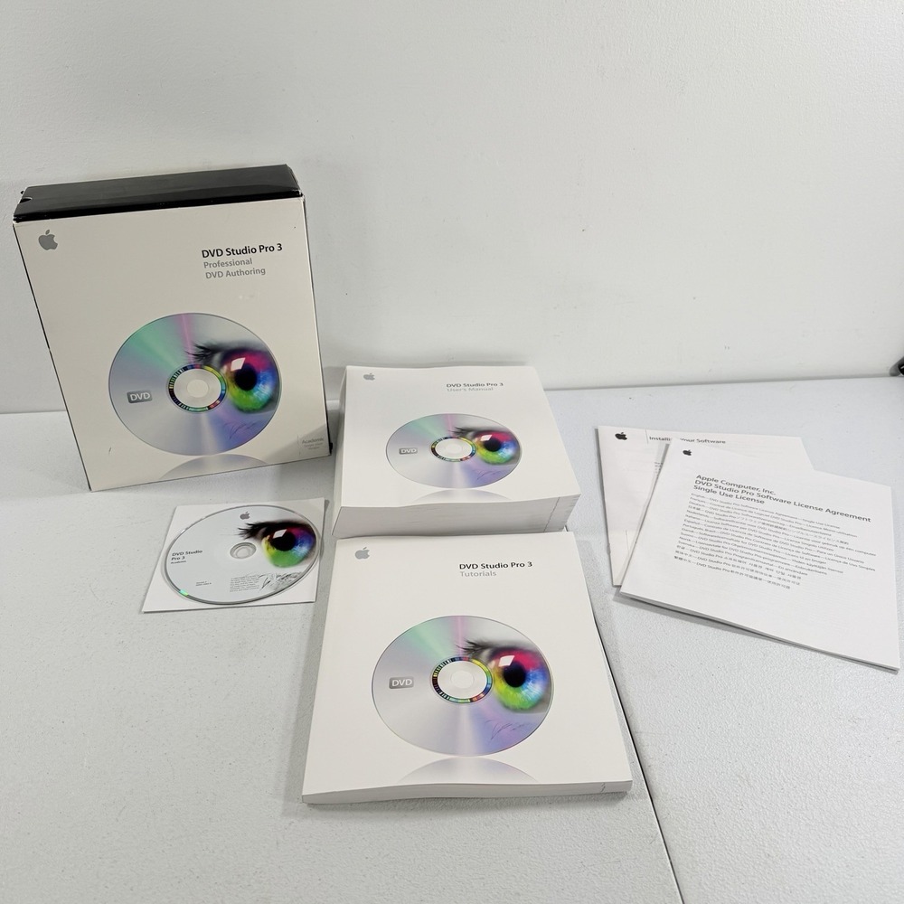 Apple DVD Studio Pro 3 Professional DVD Authoring Academic Complete In Box